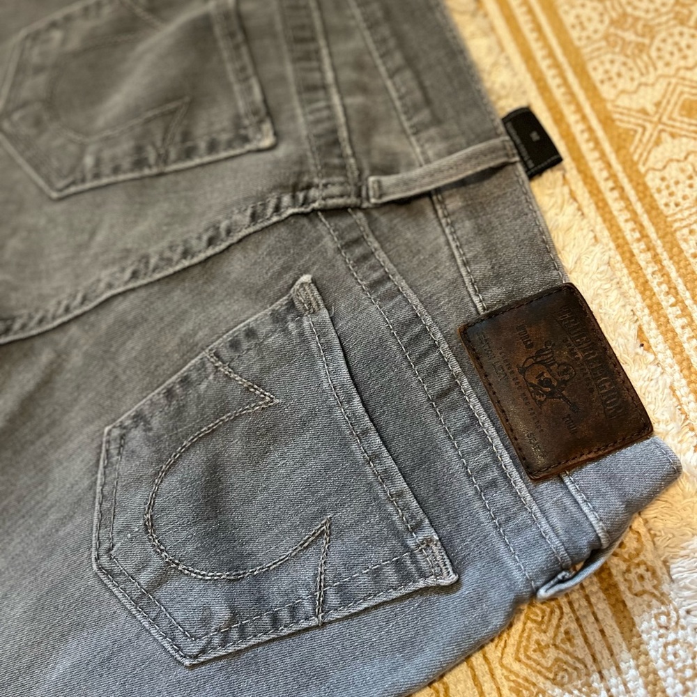 True religions, gray denim size 26